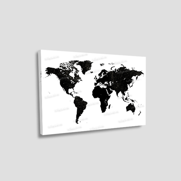 mapa en blanco y negro