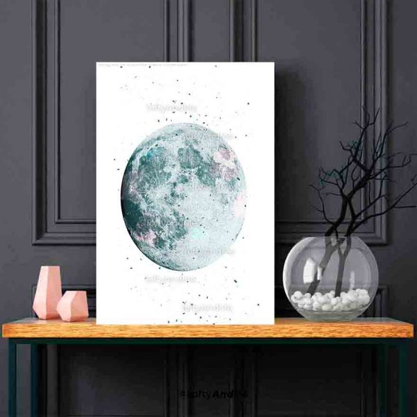 cuadro decorativo de luna